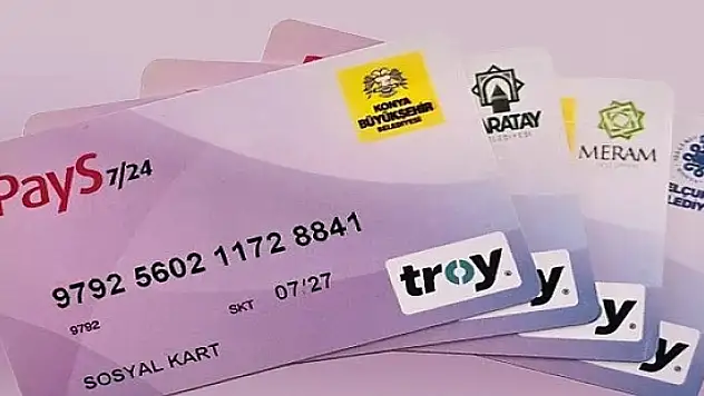 Konya'daki vatandaşlara Sosyal Kart desteği