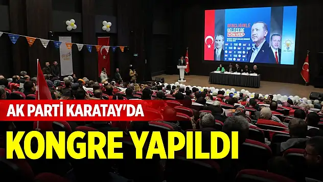 AK Parti Karatay Gençlik Kolları'nda kongre yapıldı