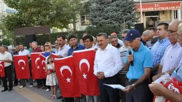 Seydişehir teröre karşı tek yürek