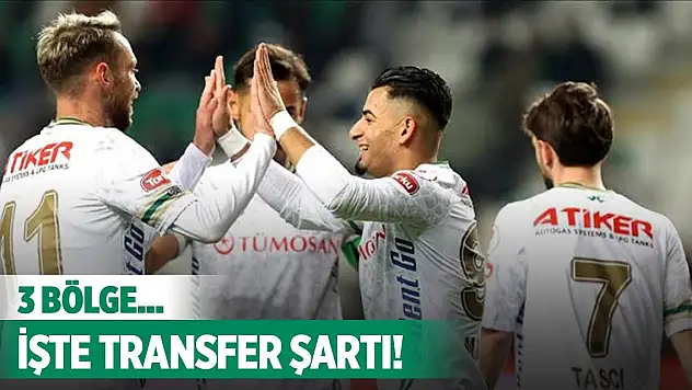 Konyaspor'da transfer hedefi 3 bölge!