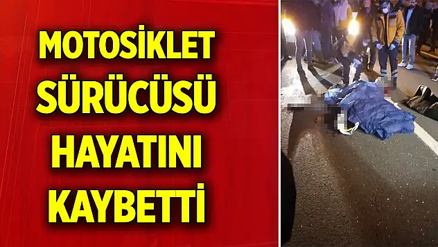 Kocaeli'de bariyerlere çarpan motosikletin sürücüsü hayatını kaybetti