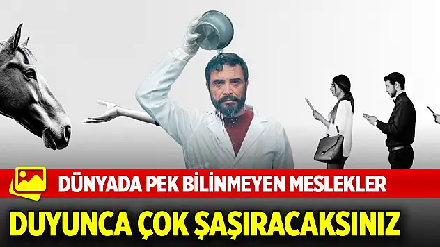 Dünyada pek bilinmeyen meslekler! Duyunca çok şaşıracaksınız