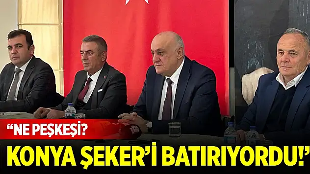 Başkan Erkoyuncu: 'Ne peşkeşi? Konya Şeker'i batırıyordu!
