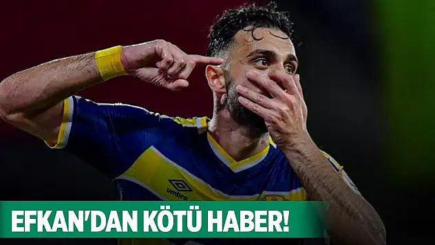 Efkan'dan Konyaspor'a kötü haber!