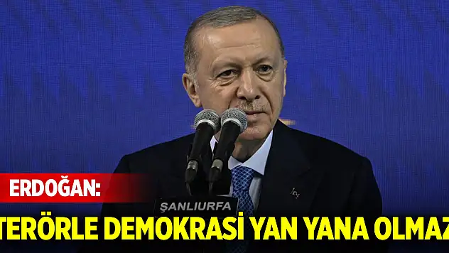Cumhurbaşkanı Erdoğan: Terörle demokrasi yan yana olmaz