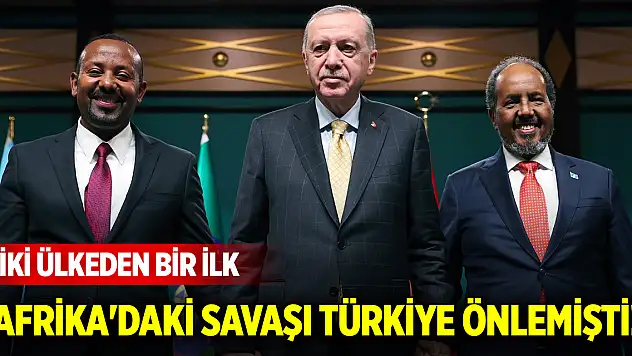Afrika'daki savaşı Türkiye önlemişti! İki ülkeden bir ilk