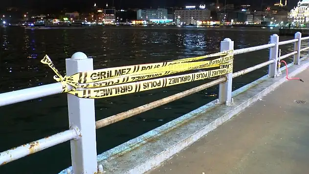 Galata Köprüsü'nde düştü!