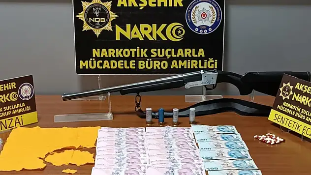 Konya Akşehir'de uyuşturucu operasyonuna 1 tutuklama