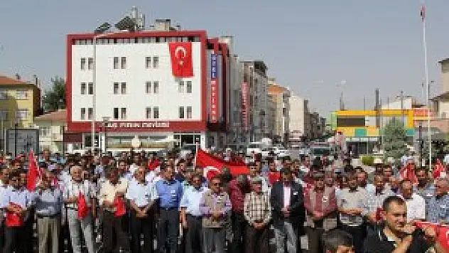 Cihanbeyli'de terör lanetlendi