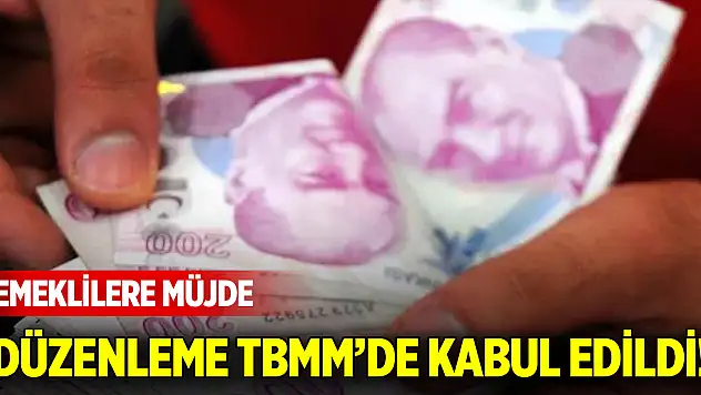 Emeklilere müjde: En düşük aylığı artıracak düzenleme kabul edildi!