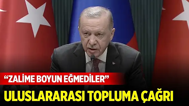 Cumhurbaşkanı Erdoğan: Gazzeliler zalime boyun eğmedi