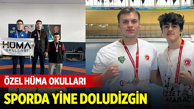 Özel Hüma Okulları sporda yine doludizgin