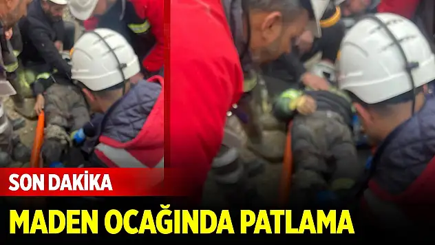 Son Dakika! Elazığ'da maden ocağında patlama