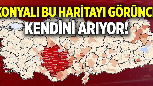 Konyalı bu haritayı görünce kendini arıyor  Konya'da yaşayanlar nereli?