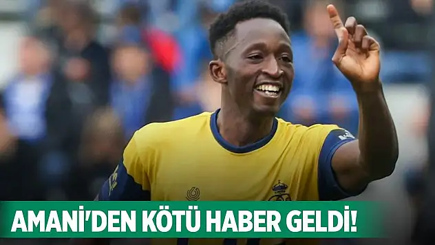 Amani'den Konyaspor'a kötü haber!