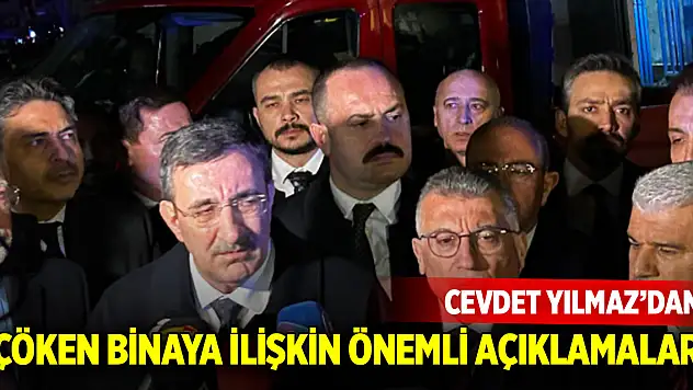 Cevdet Yılmaz'dan Konya'da çöken binaya ilişkin önemli açıklamalar