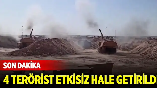 Suriye'nin kuzeyinde PKK/YPG'li 4 terörist etkisiz hale getirildi