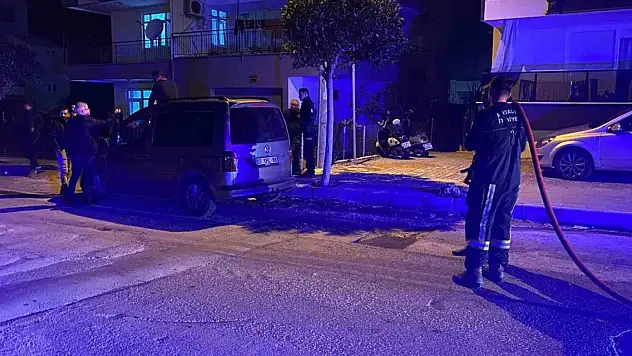 Motorunu bağlattıran babasına kızdı, kendini ve motoru yakmak istedi