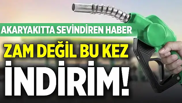 Zam değil bu kez indirim! Akaryakıtta sevindiren haber