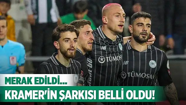 Konyasporlu Kramer o şarkıyı yorumladı