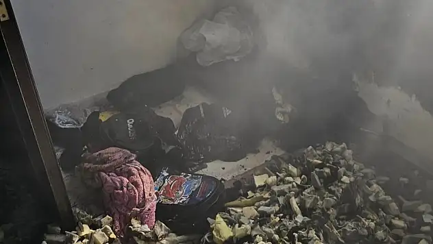 Çıkan yangında, 9 kişi etkilendi