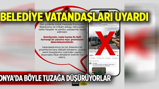 Belediye vatandaşları uyardı  Konya'da böyle tuzağa düşürüyorlar