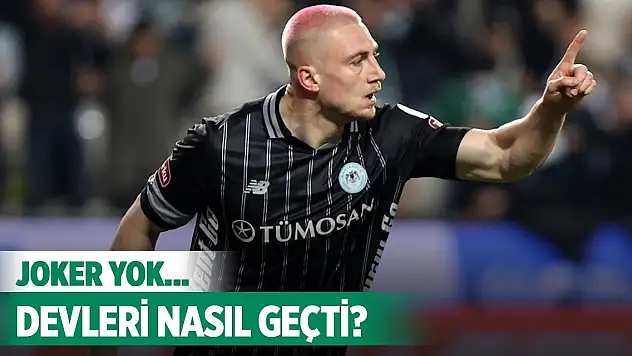 Konyasporlu Kramer'in performansı böyle yükseldi!