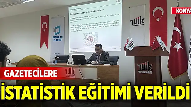 Gazetecilere istatistik eğitimi verildi