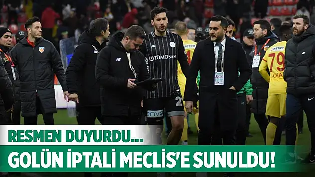 Bektaş, Konyaspor maçını Meclis'e sundu!