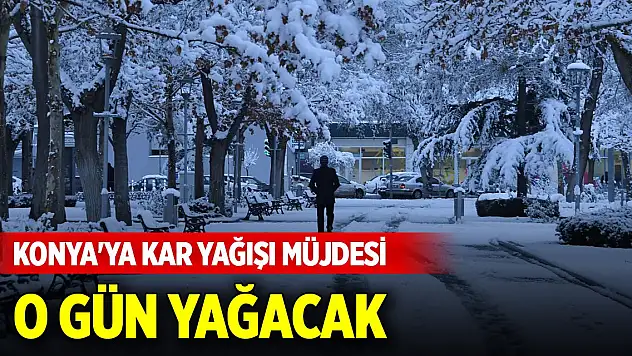 Meteorolojiden Konya'ya kar yağışı müjdesi... O gün yağacak