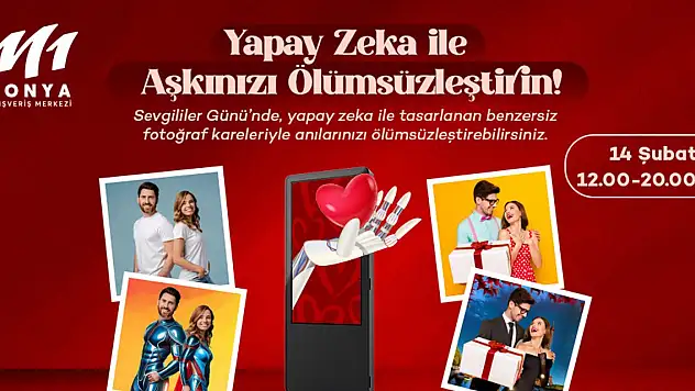 M1 Konya AVM'den sevgililer günü'ne özel sürprizler