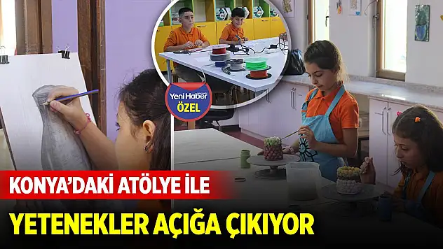 Kodlama, origami, tasarım... Konya'da atölye ile çocuklar yeteneklerini keşfediyor
