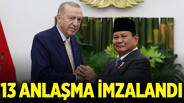 Türkiye ile Endonezya arasında 13 anlaşma imzalandı