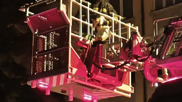 Konya'da itfaiye ekiplerinden kurtarma operasyonu