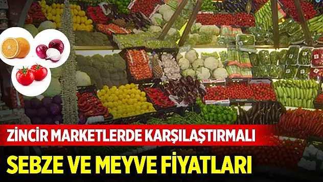 Zincir marketlerde sebze ve meyve fiyatları... A101, BİM, Şok...