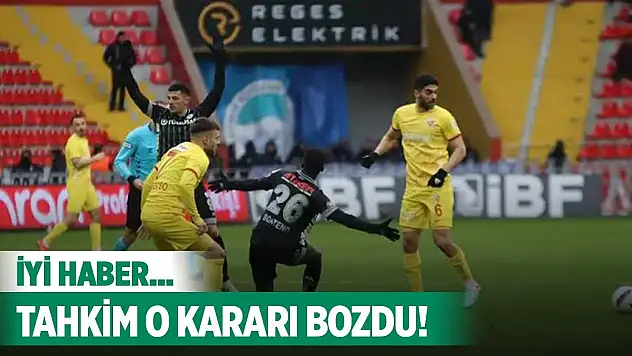 Tahkim'den Konyaspor'a iyi haber!