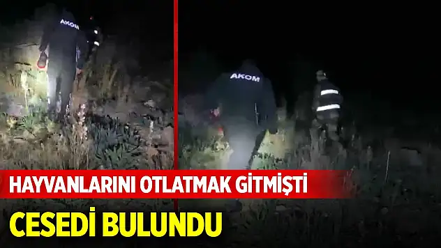 Hayvanlarını otlatmak için evden çıkan adamın cesedi bulundu