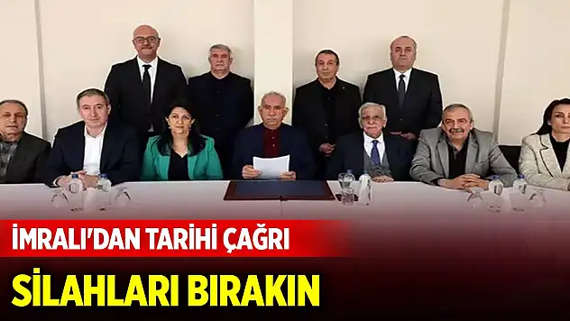 Son Dakika! İmralı'dan tarihi çağrı: Silahları bırakın