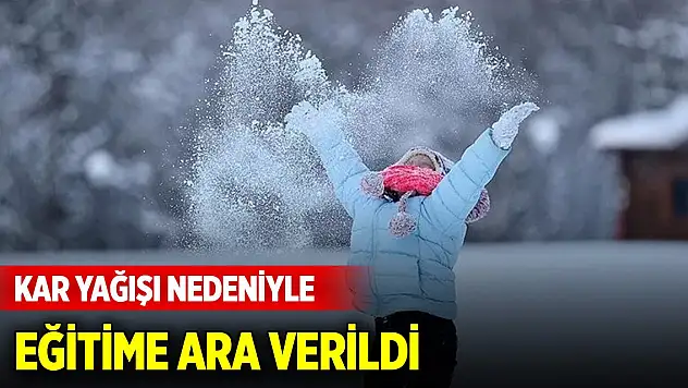 Bazı illerde kar yağışı nedeniyle eğitime ara verildi
