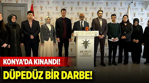 Konya'da kınandı! Düpedüz bir darbe!