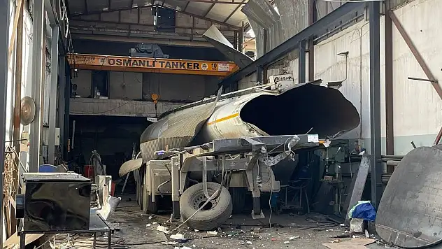 Gaziantep'te, bakımı yapılan akaryakıt tankerinde patlama: 2 ölü, 3 yaralı