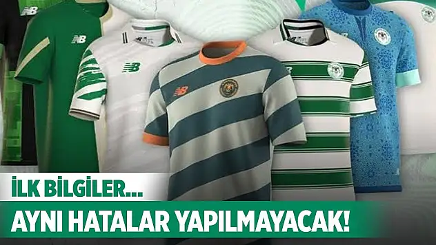 Konyaspor formalarda aynı hatayı yapmayacak!