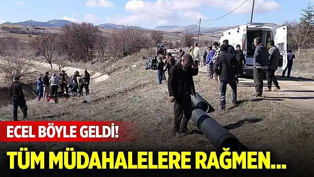 Ecel böyle geldi... Tüm müdahalelere rağmen kurtarılamadı