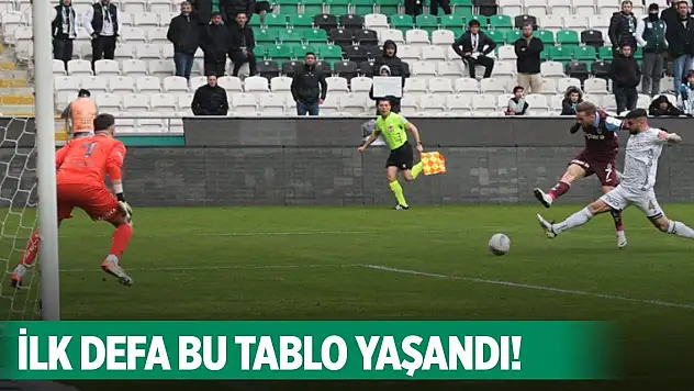 Konyaspor ilk defa bu tabloyla karşılaştı!