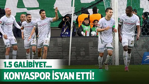 Ünlü yorumcu değerlendirdi, Konyaspor sahada isyan etti!