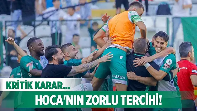Konyaspor'da Hoca'nın zorlu kararları!