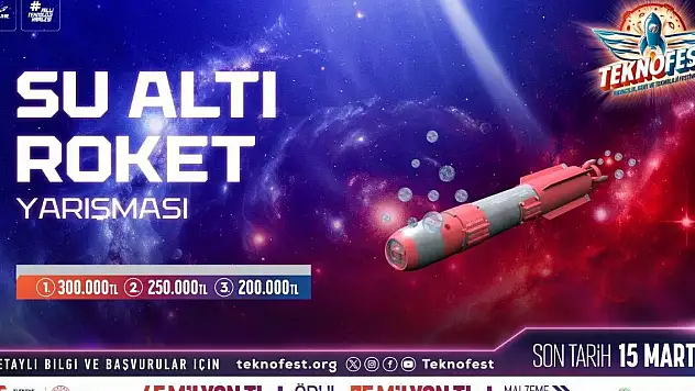 TEKNOFEST'te ilk kez Su Altı Roket Yarışması düzenlenecek