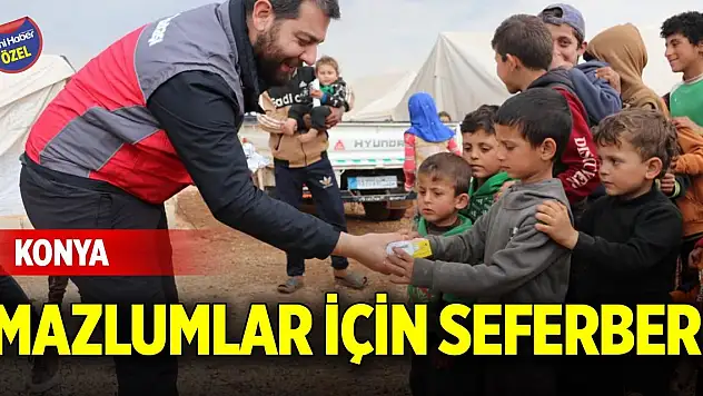 Konya mazlumlar için seferber!