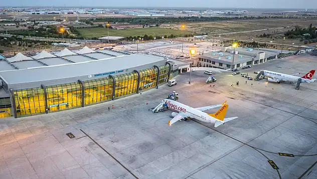 Konya Havalimanı geçen ay 73 bin yolcuya hizmet verdi