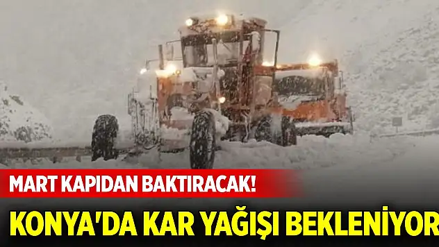 Mart kapıdan baktıracak! Konya'da kar yağışı bekleniyor